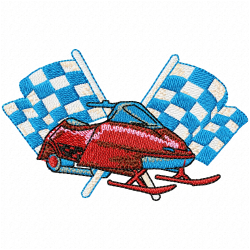 Ski Embroidery Design 4 Ski Embroidery Design 4